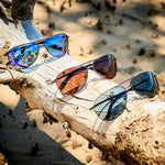 MAHI Fishing Sunglasses - Dark Gun Blue Mirror